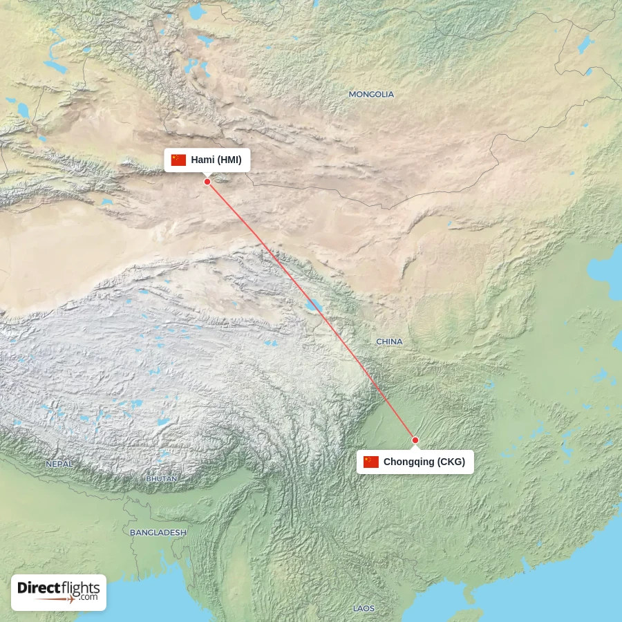 CKG - HMI route map