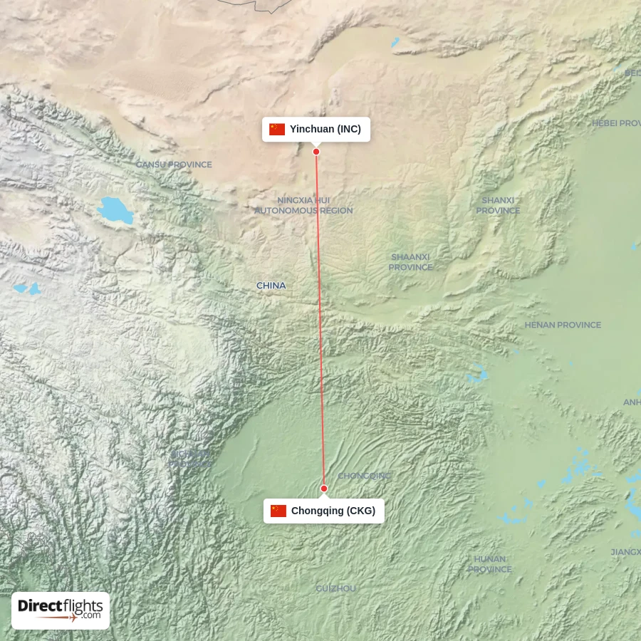 CKG - INC route map