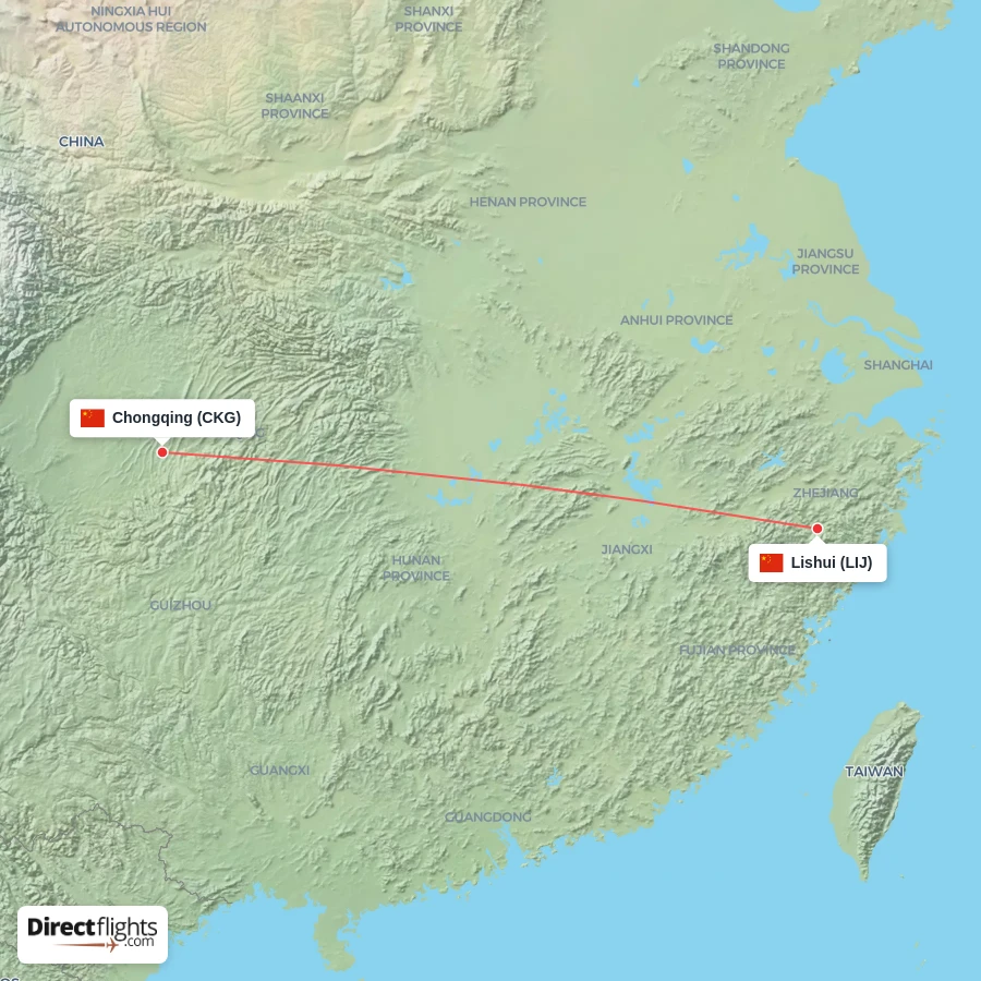 CKG - LIJ route map