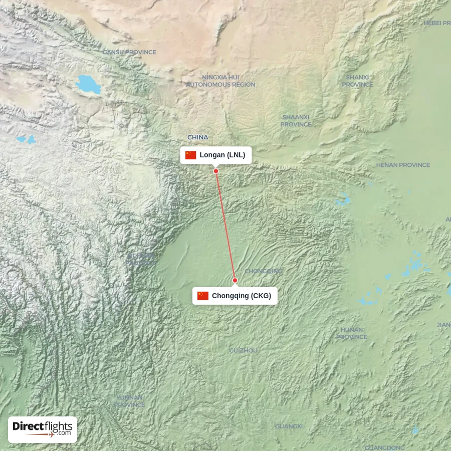 CKG - LNL route map