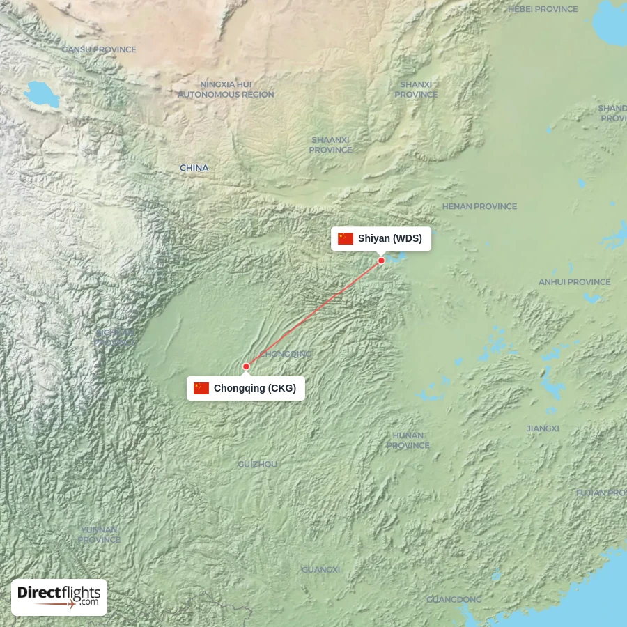 CKG - WDS route map