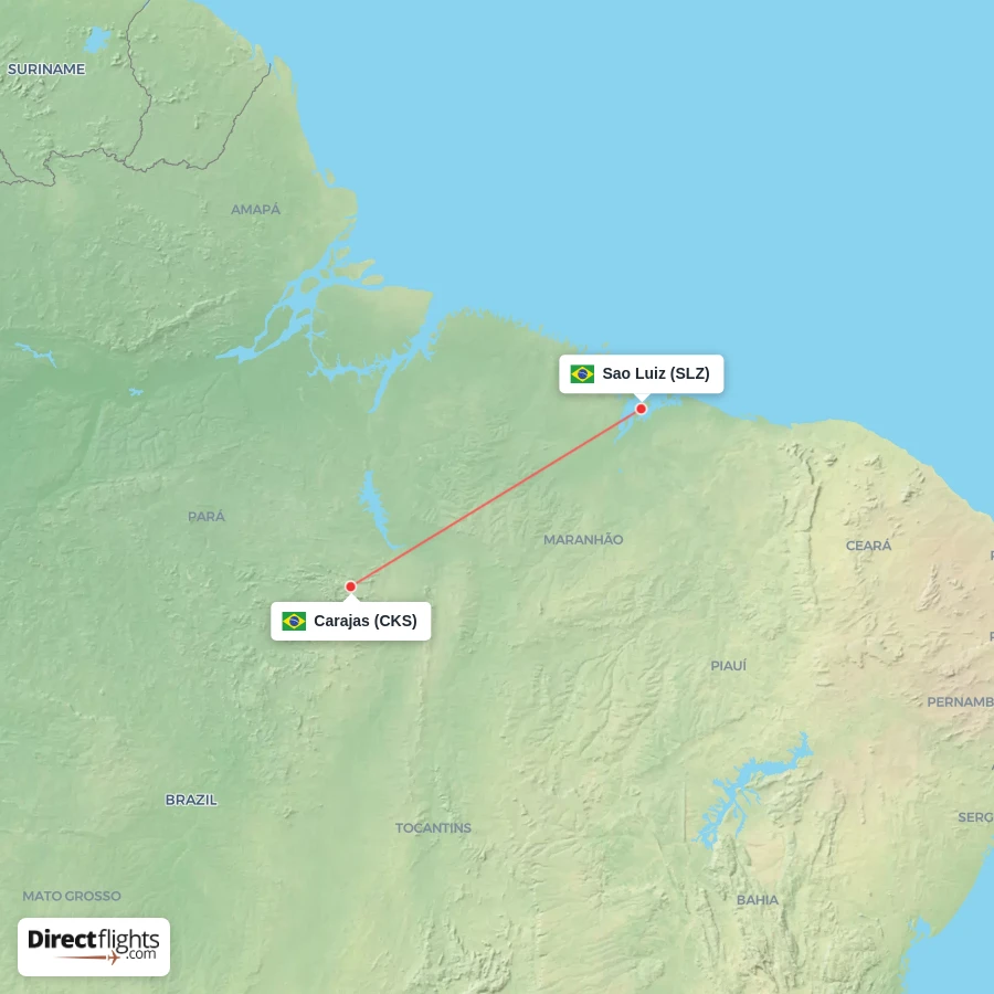 CKS - SLZ route map