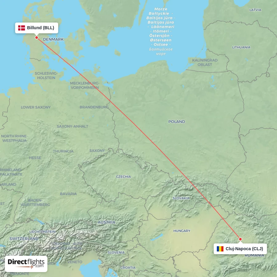 CLJ - BLL route map