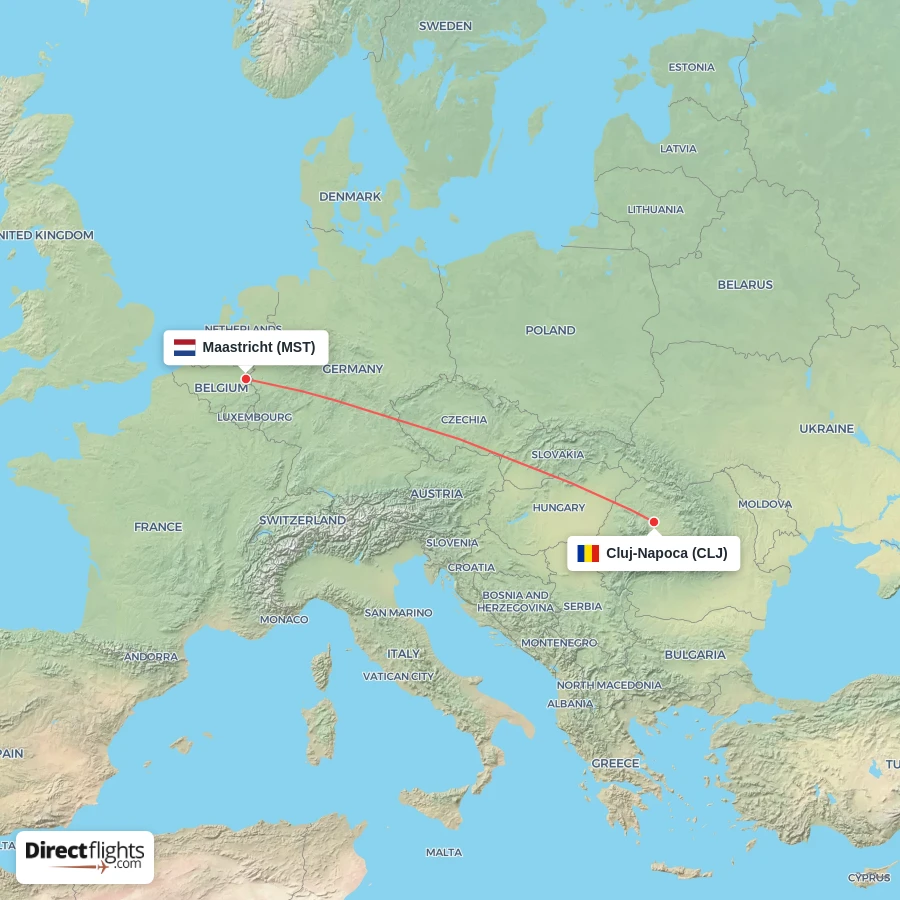CLJ - MST route map
