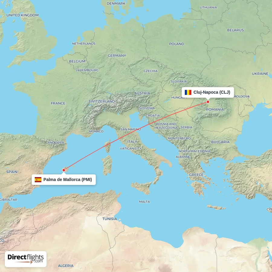 CLJ - PMI route map