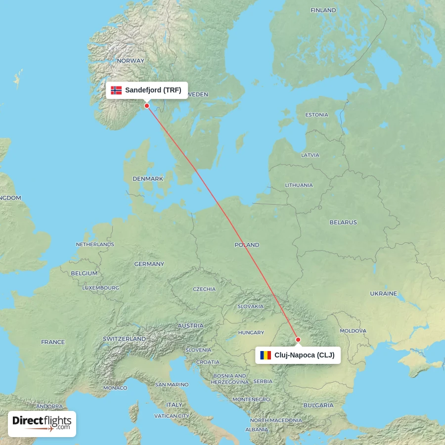 CLJ - TRF route map