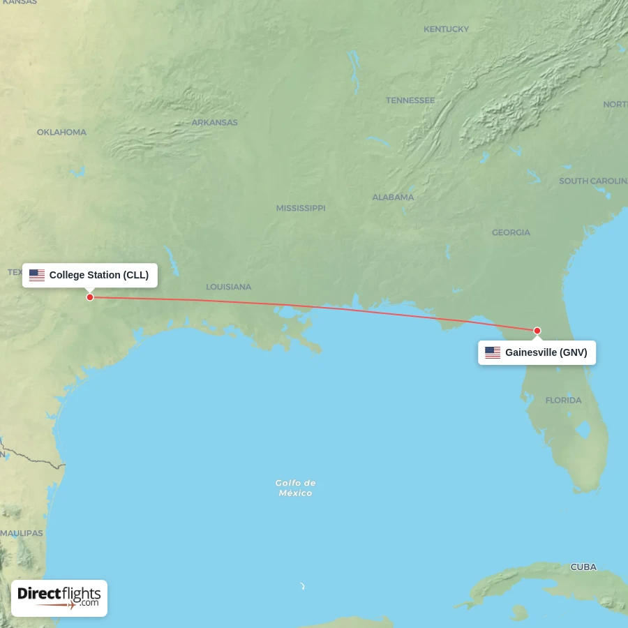 CLL - GNV route map