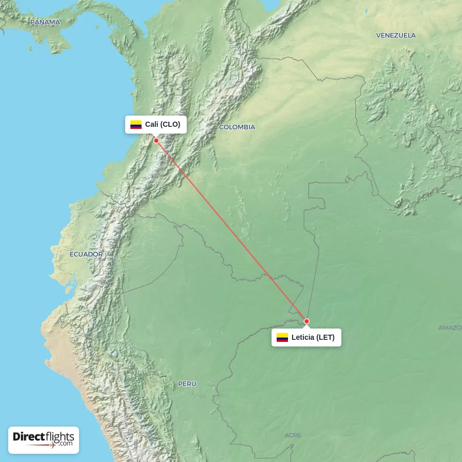 CLO - LET route map