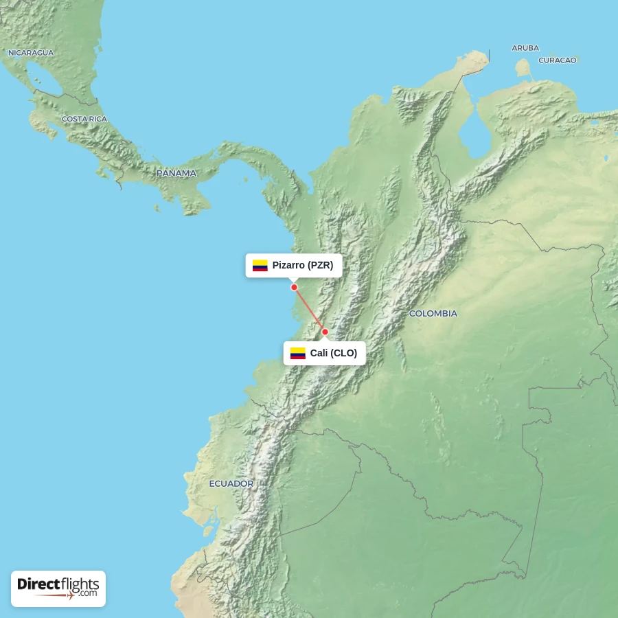 CLO - PZR route map