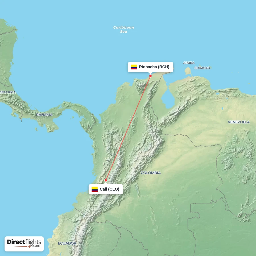 CLO - RCH route map