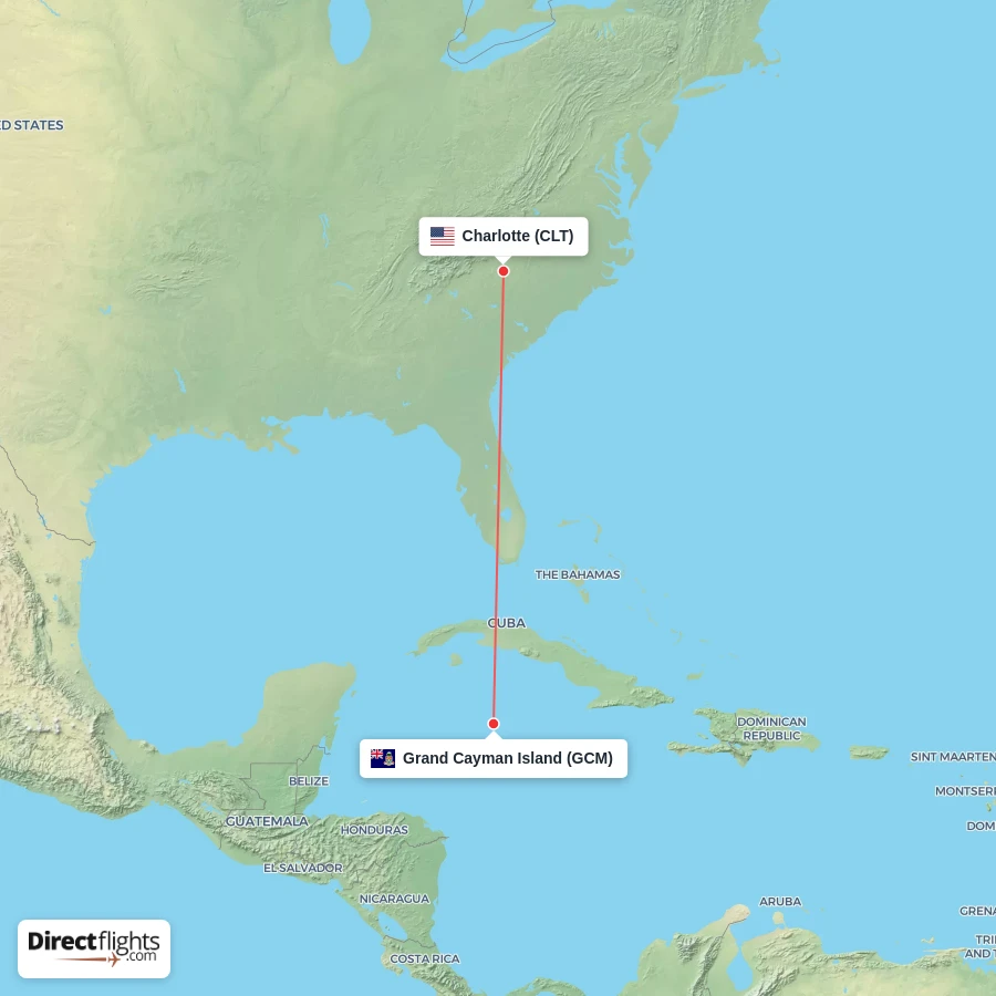 CLT - GCM route map