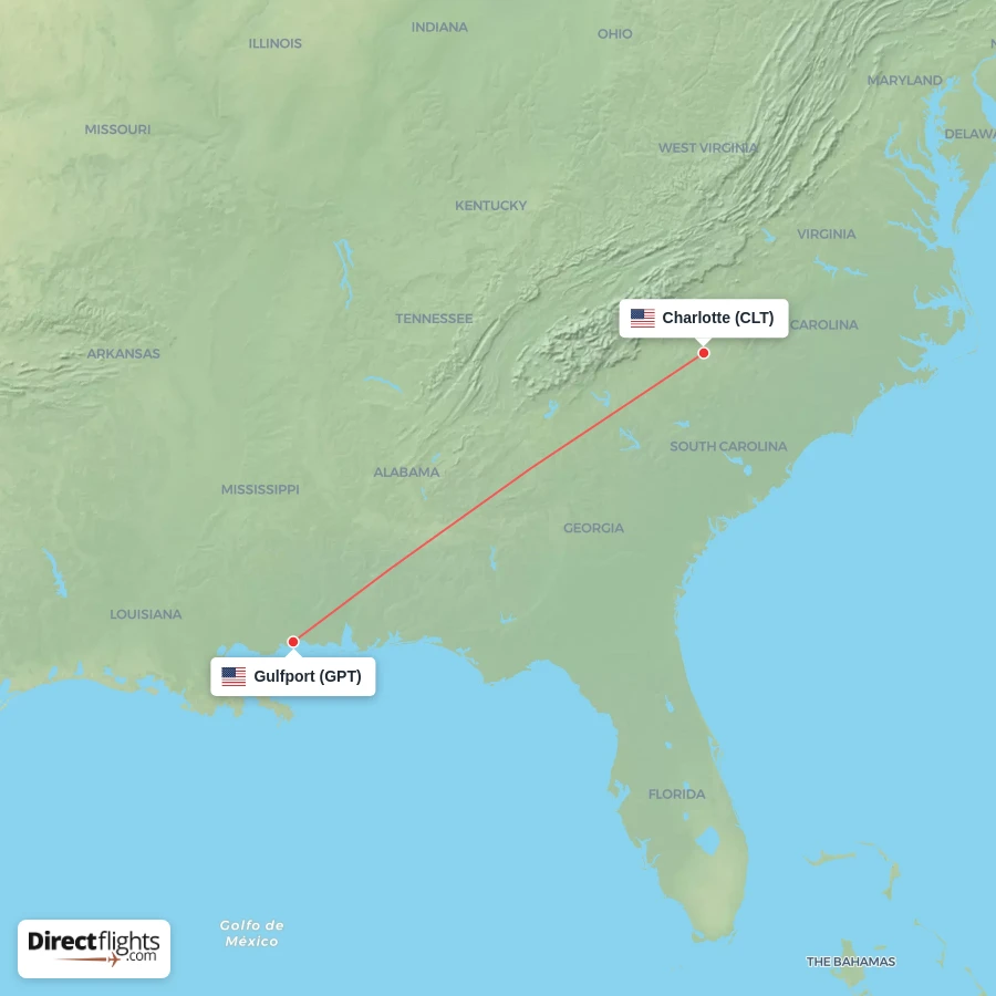 CLT - GPT route map