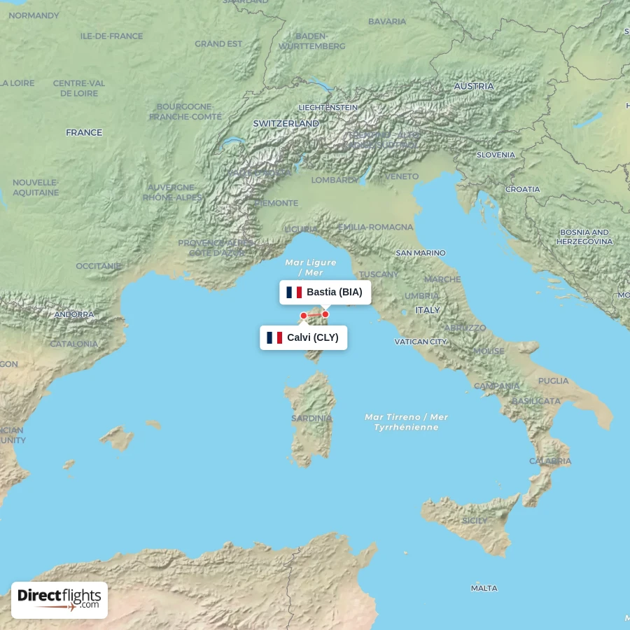 CLY - BIA route map