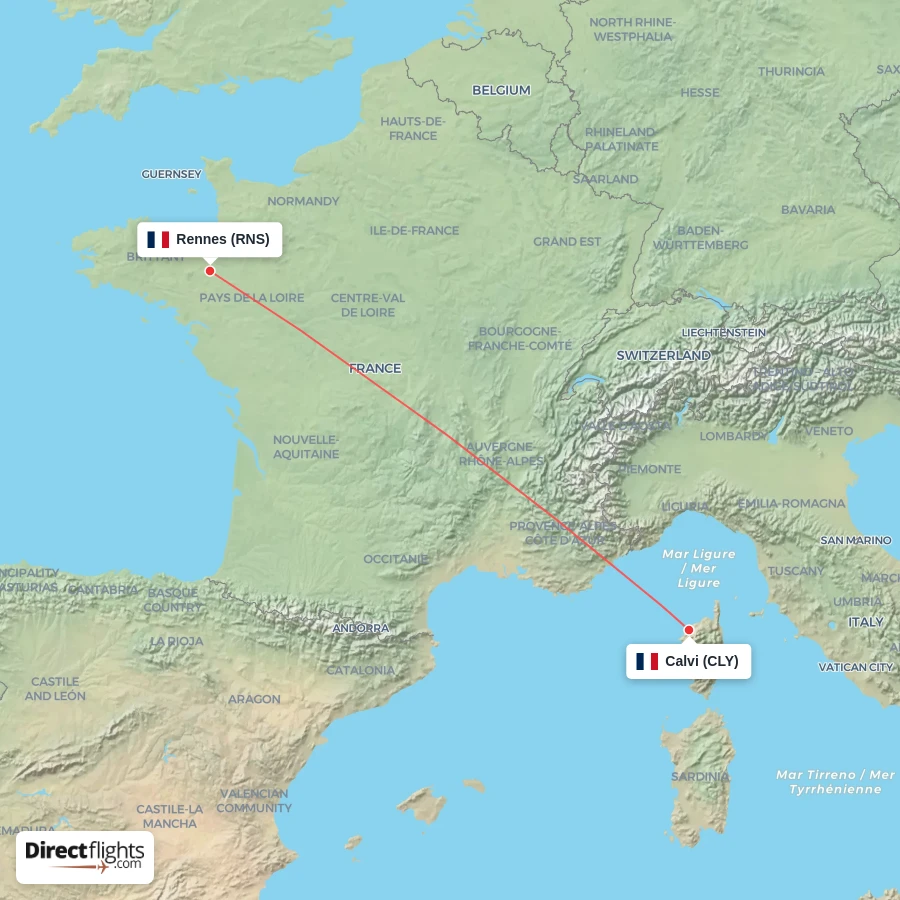 CLY - RNS route map