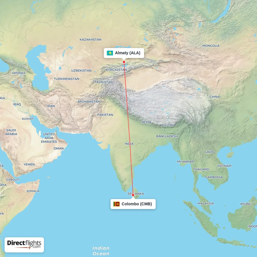 CMB - ALA route map