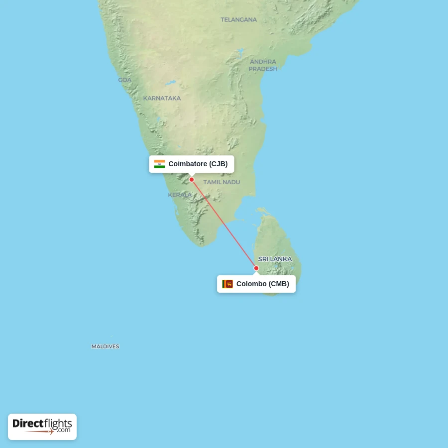 CMB - CJB route map