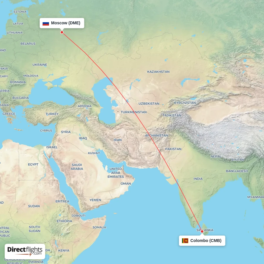 CMB - DME route map