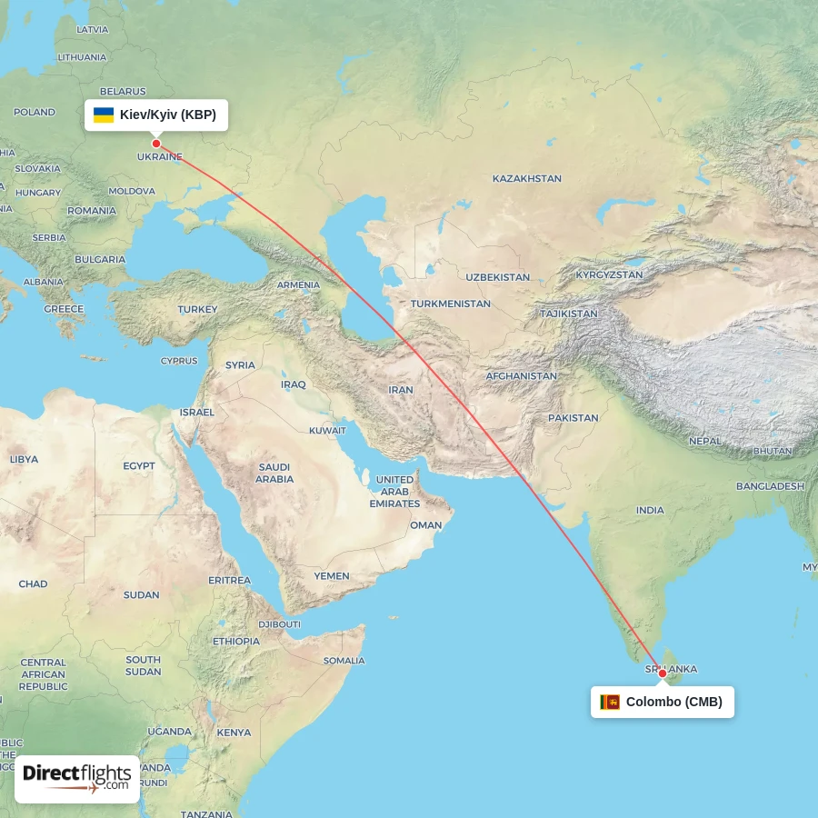 CMB - KBP route map