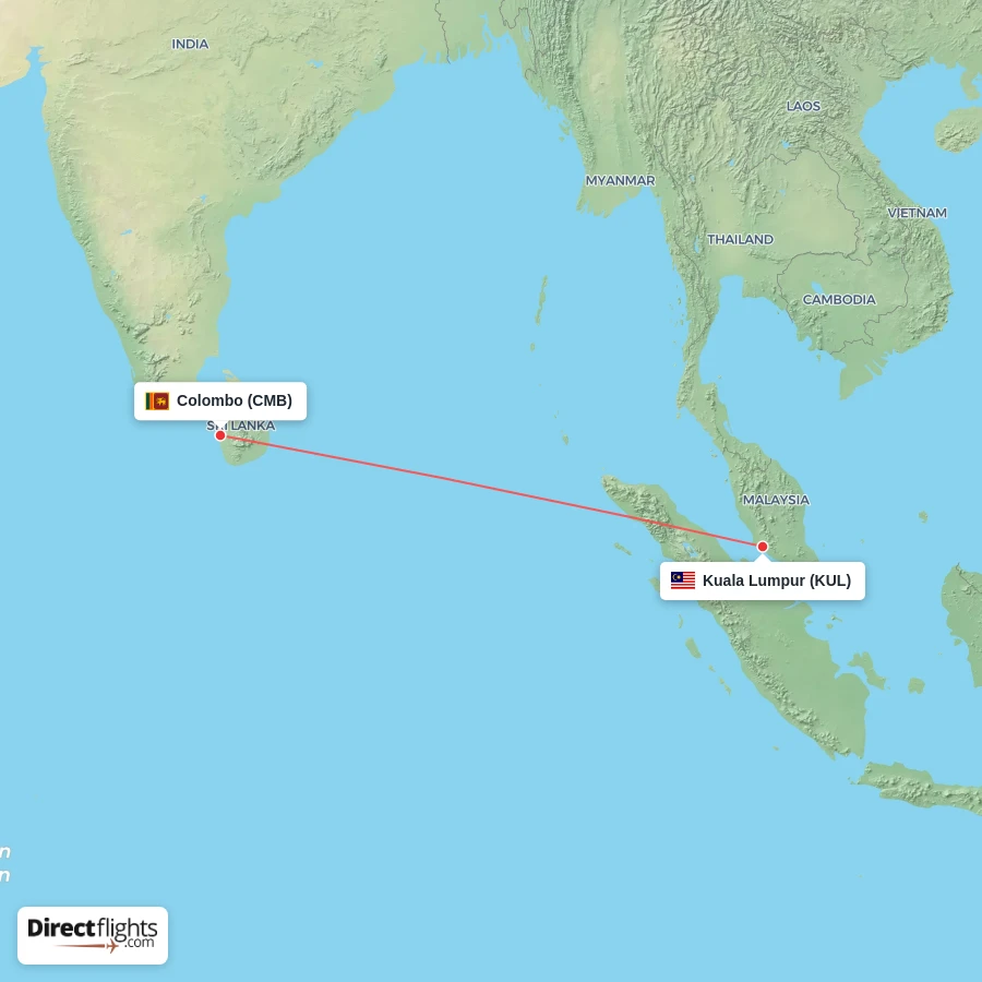 CMB - KUL route map