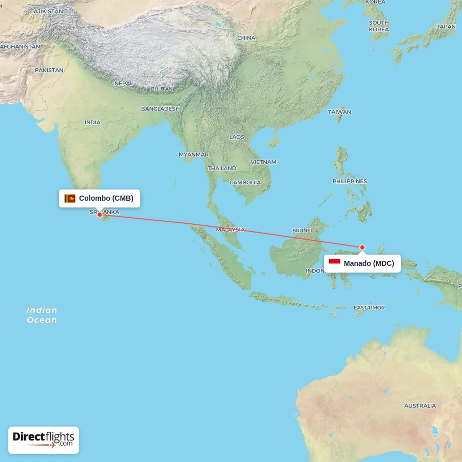 CMB - MDC route map