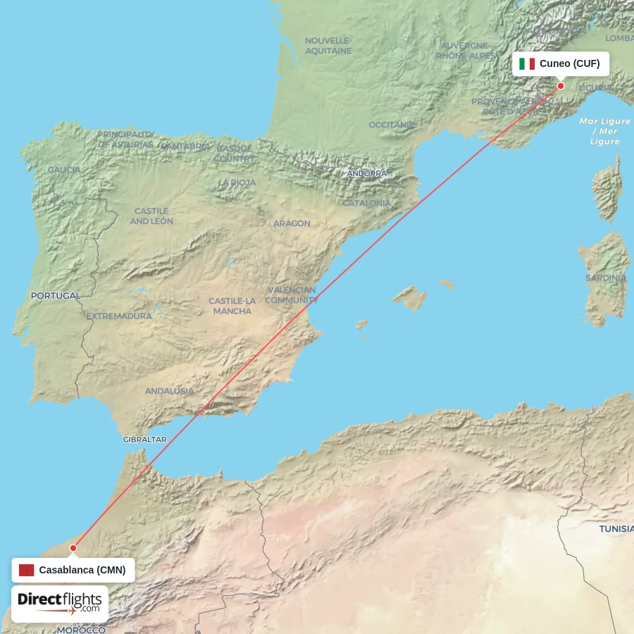CMN - CUF route map