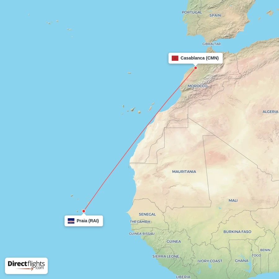 CMN - RAI route map