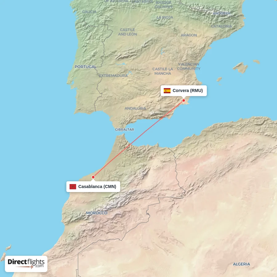 CMN - RMU route map