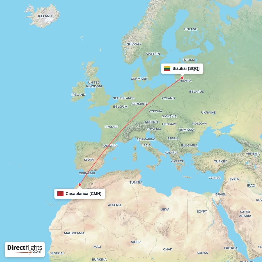 CMN - SQQ route map