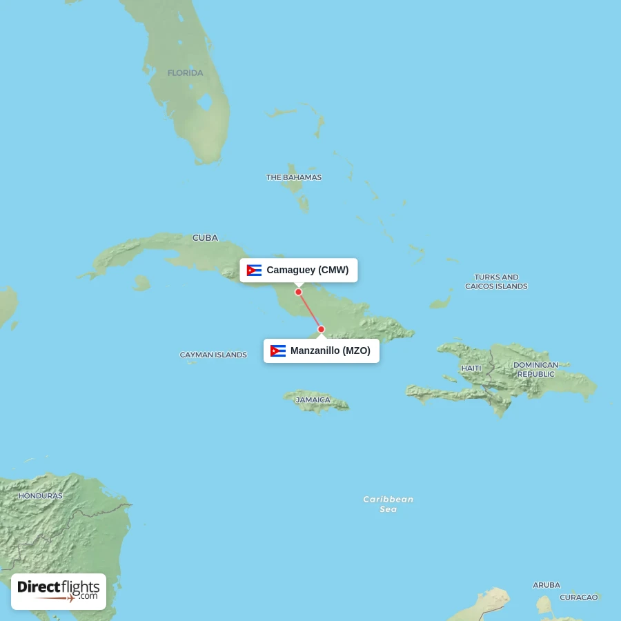 CMW - MZO route map