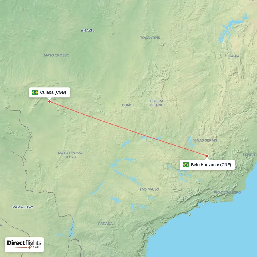 CNF - CGB route map