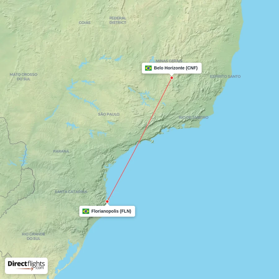 CNF - FLN route map
