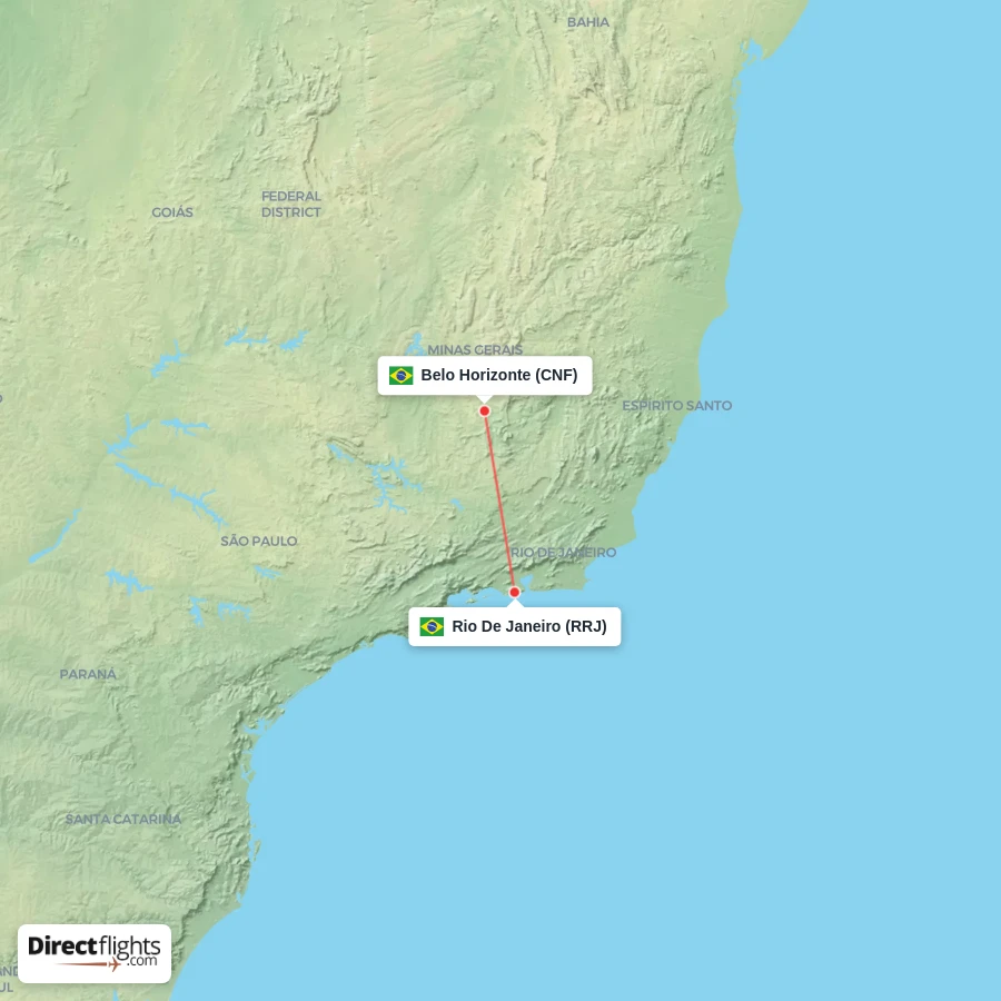 CNF - RRJ route map