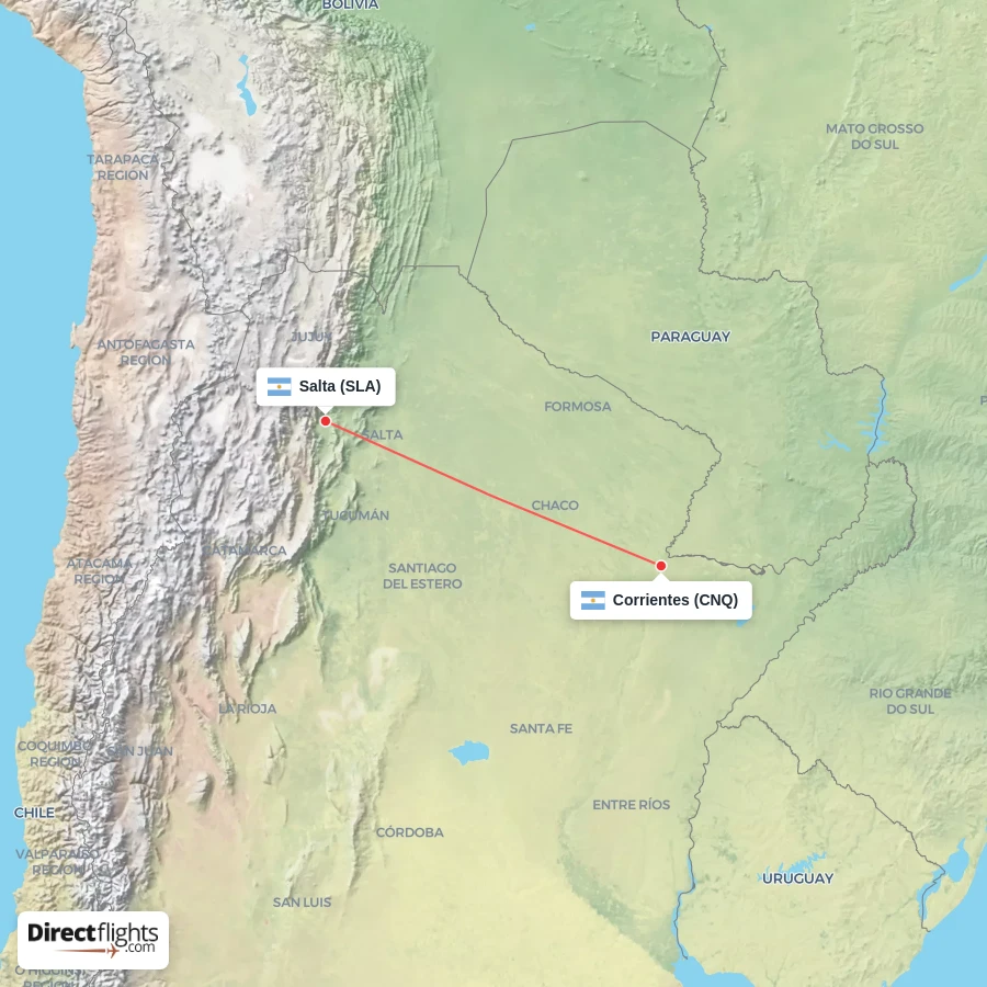 CNQ - SLA route map