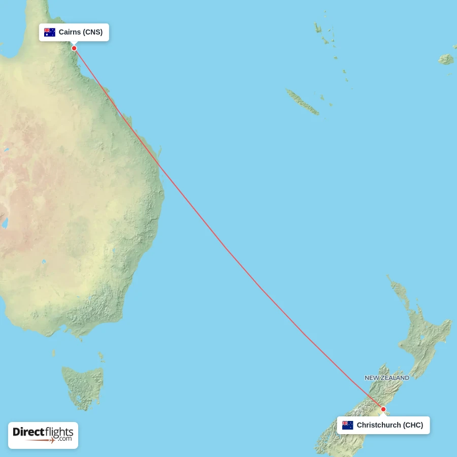 CNS - CHC route map