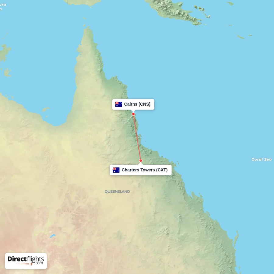 CNS - CXT route map