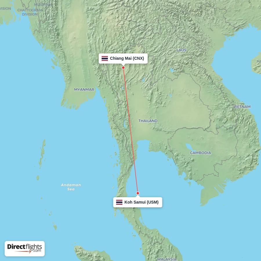 CNX - USM route map