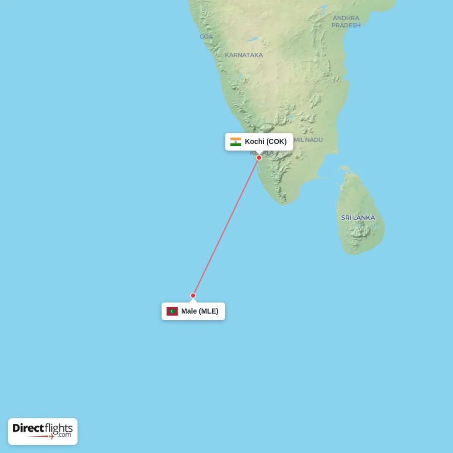 COK - MLE route map
