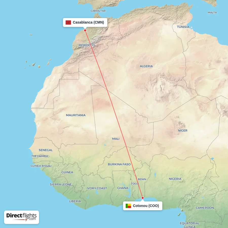 COO - CMN route map
