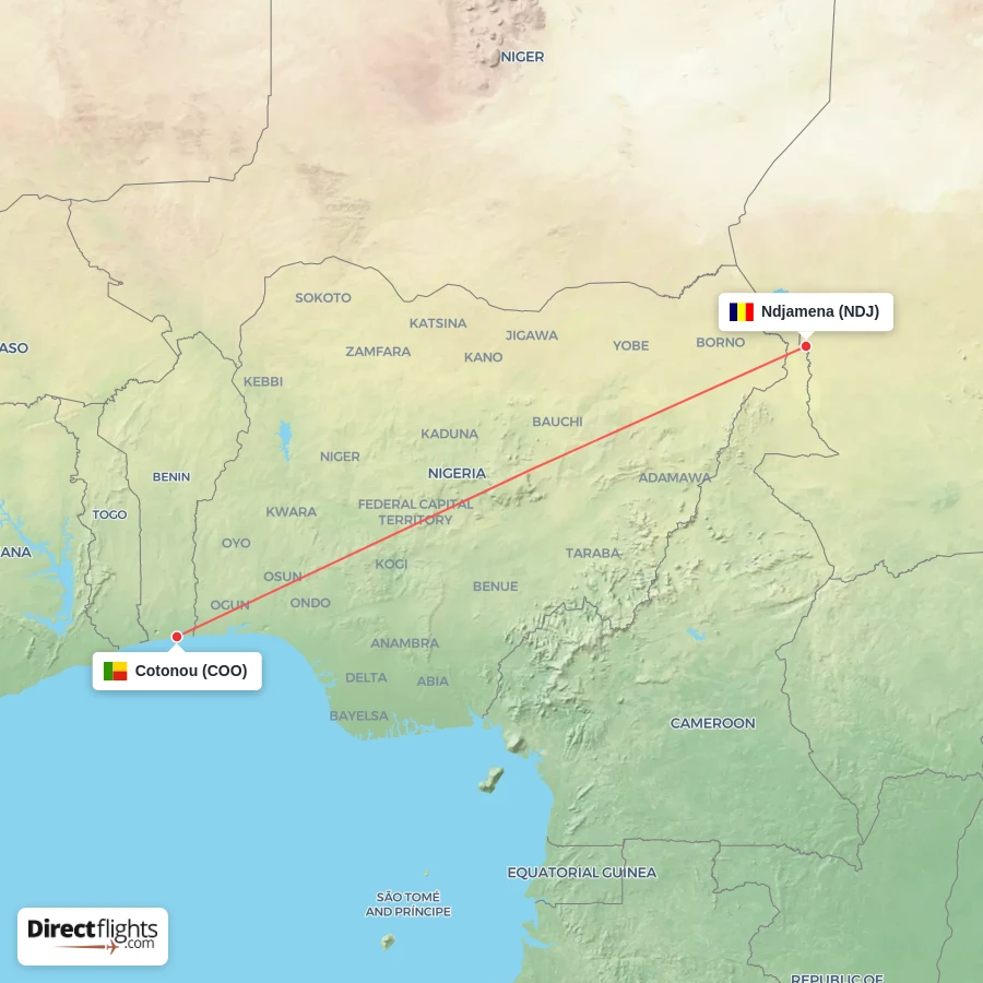 COO - NDJ route map