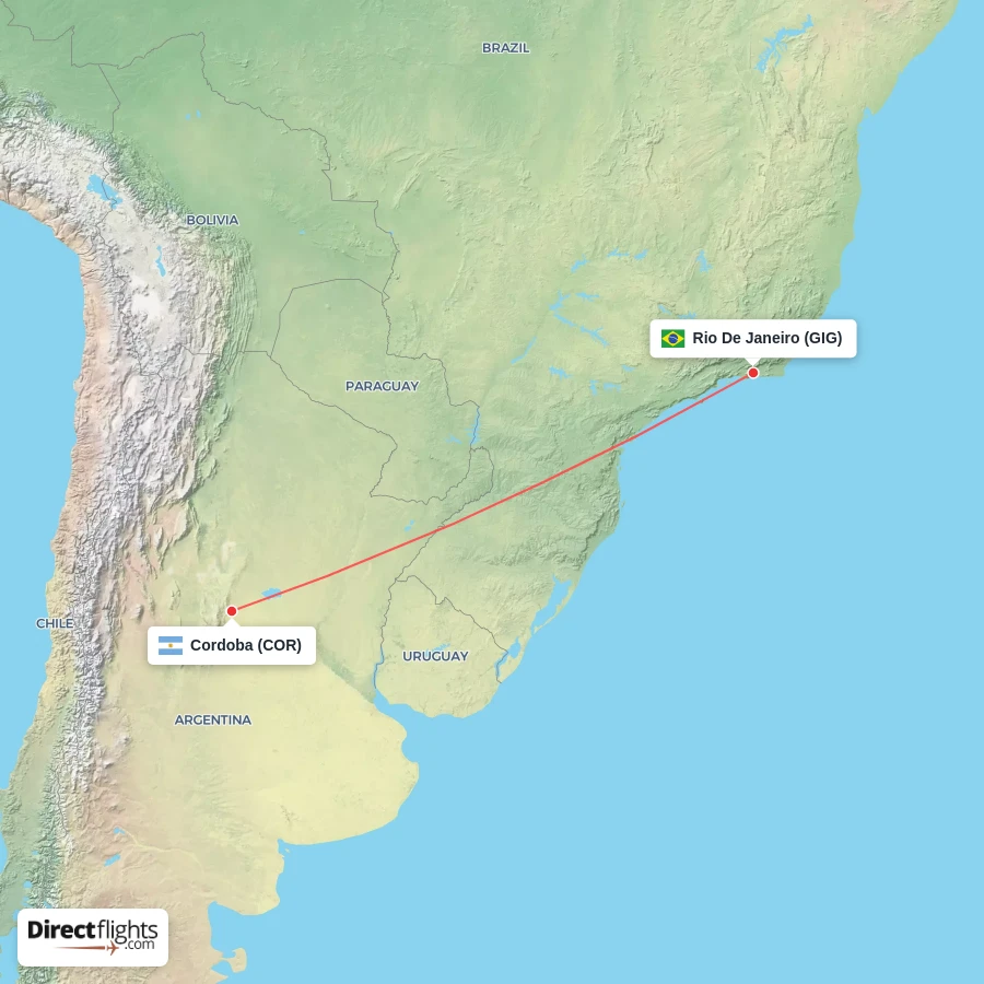 COR - GIG route map