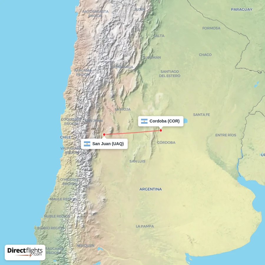 COR - UAQ route map