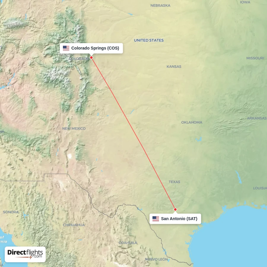 COS - SAT route map