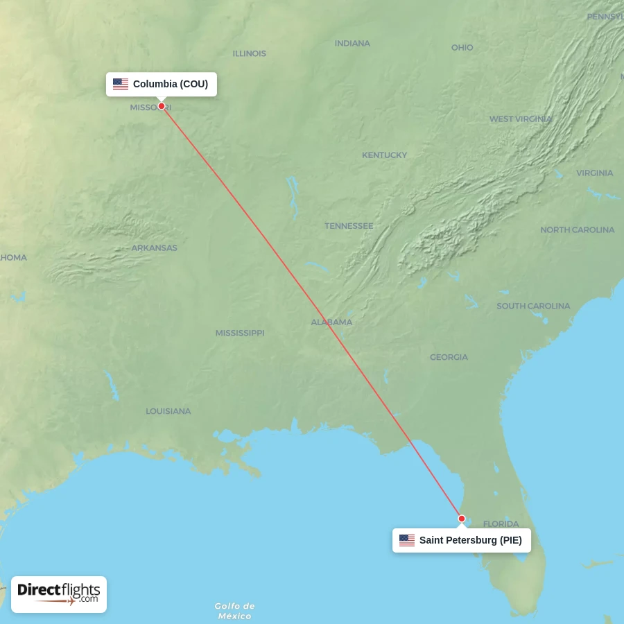 COU - PIE route map