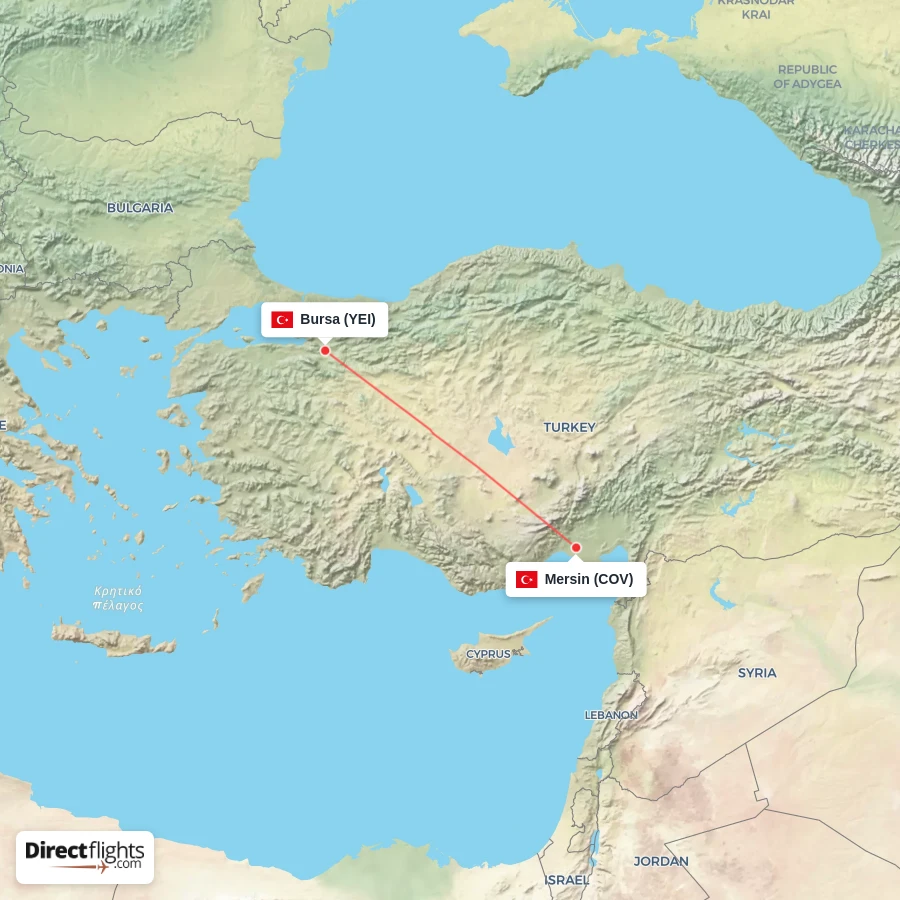 COV - YEI route map