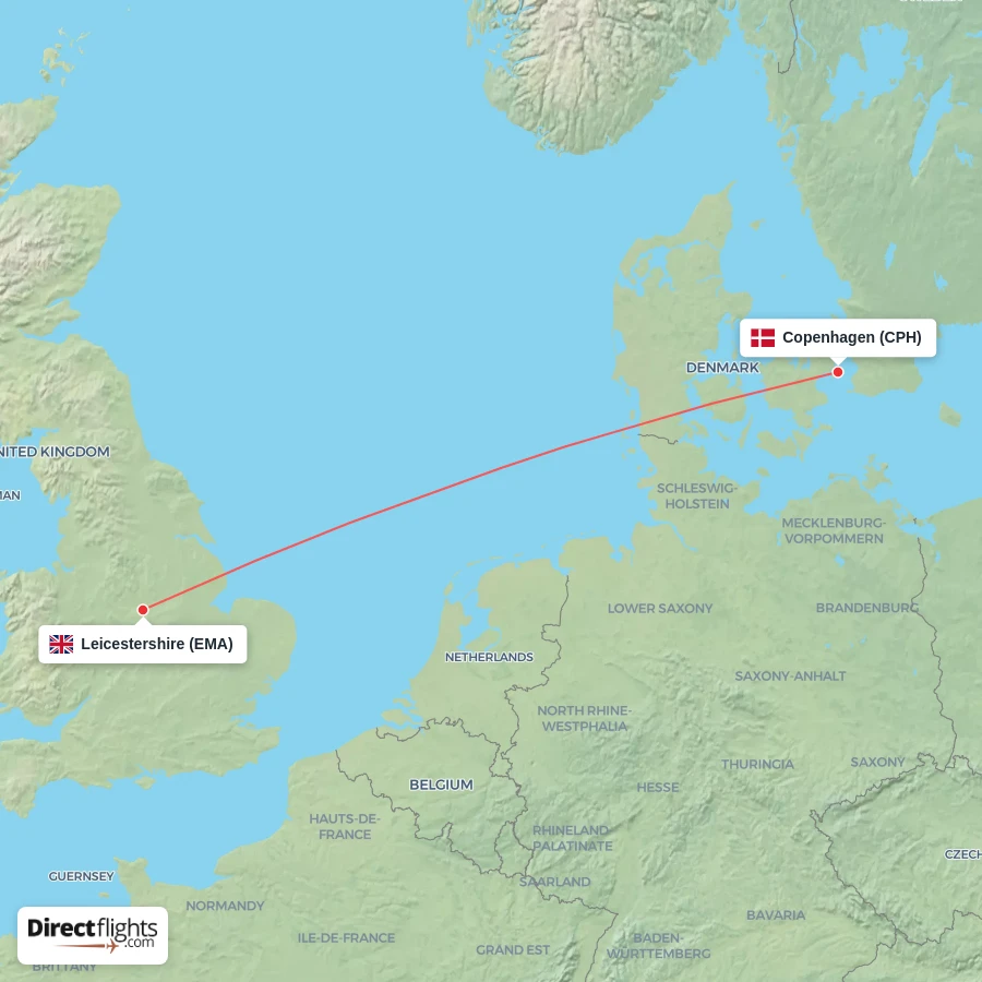 CPH - EMA route map