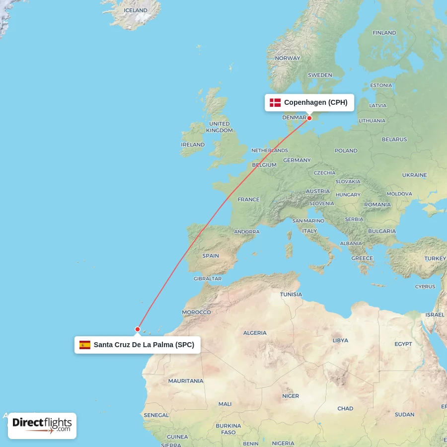 CPH - SPC route map