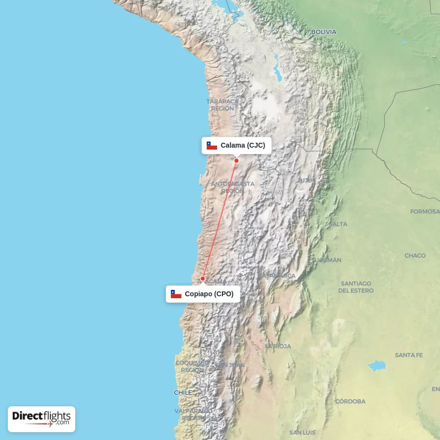 CPO - CJC route map