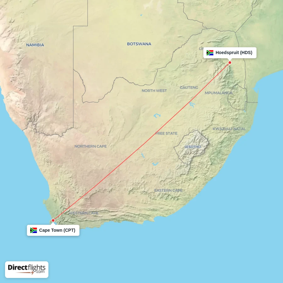 CPT - HDS route map