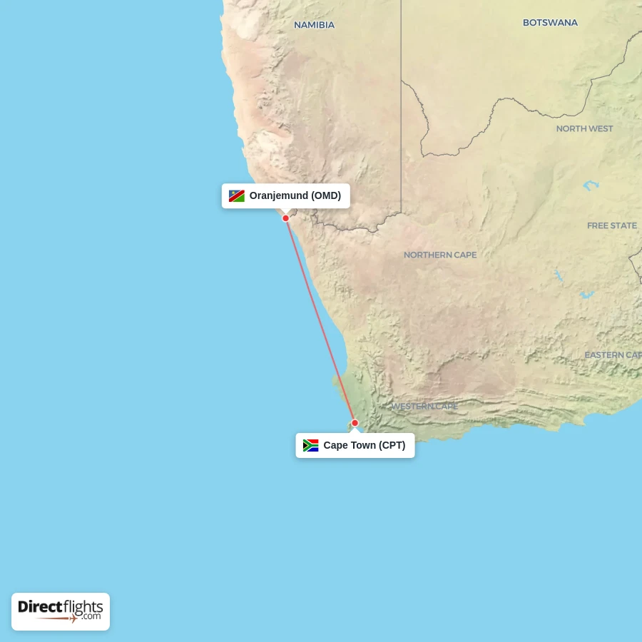 CPT - OMD route map