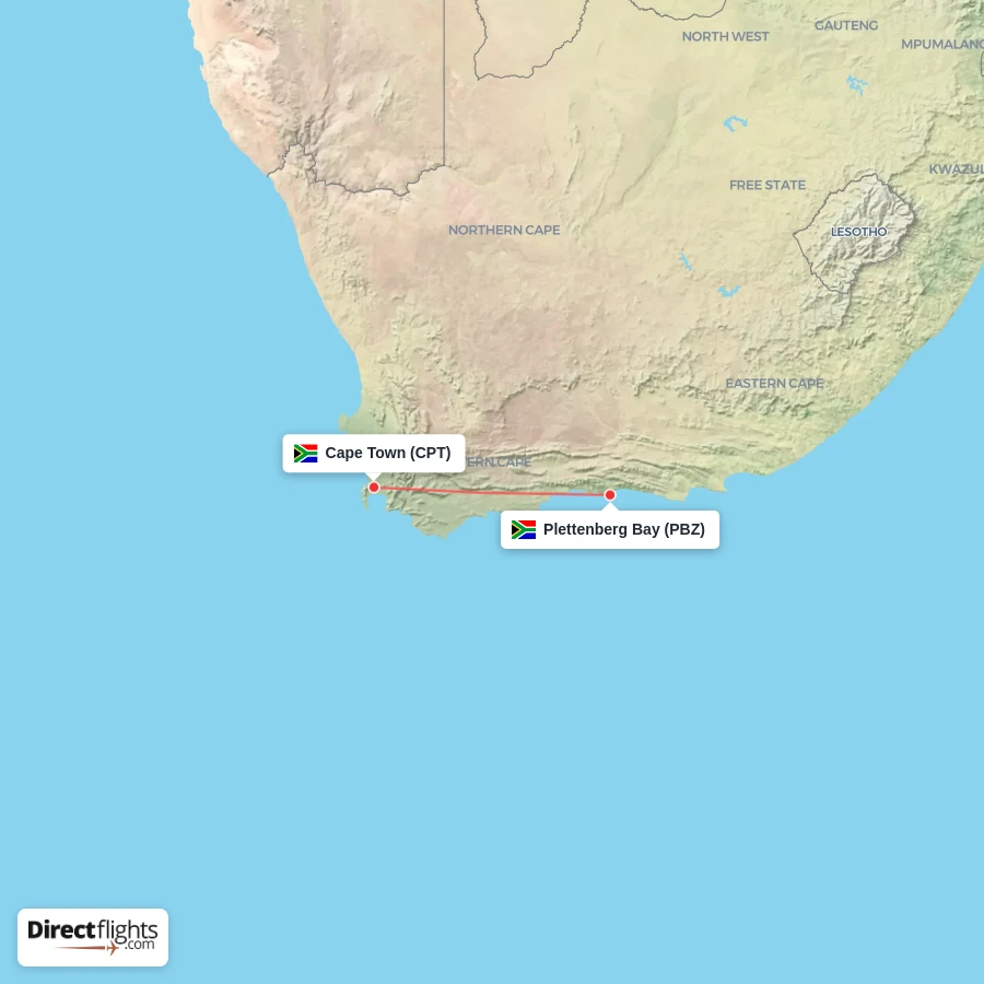 CPT - PBZ route map